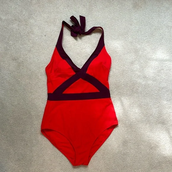 Boden Halter Swimsuit - Like New - Picture 1 of 6